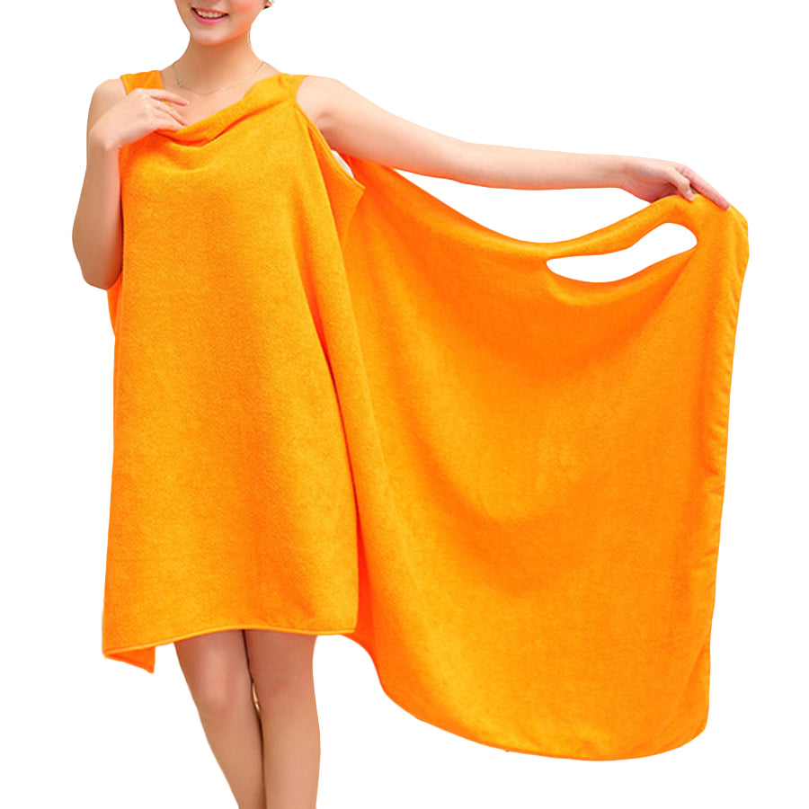 Honana BX-949 Summer Microfiber Soft Beach Able Wear Spa Bath Robe Plush Highly Absorbent Bath Towel Skirt