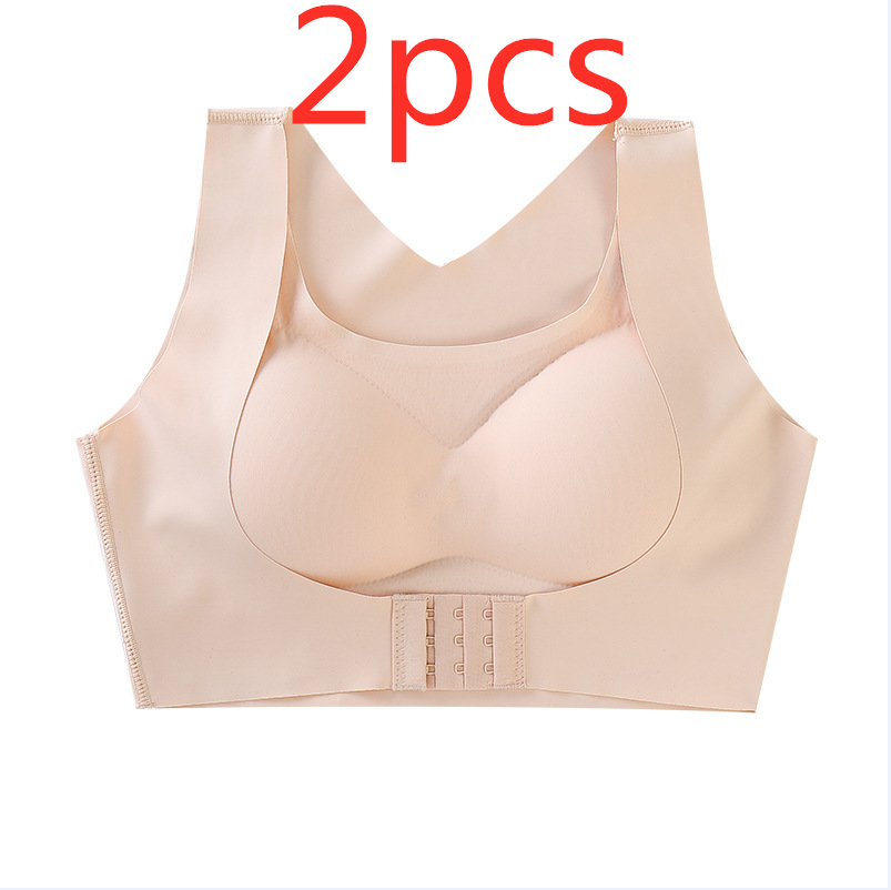 Underwear front button women's traceless bra