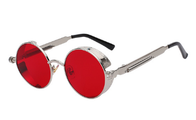 Vintage Round Metal Frame Sunglasses