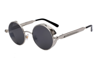 Vintage Round Metal Frame Sunglasses