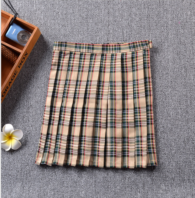 Square pattern skirt