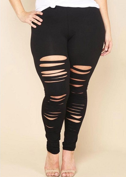 Fashion hole leggings