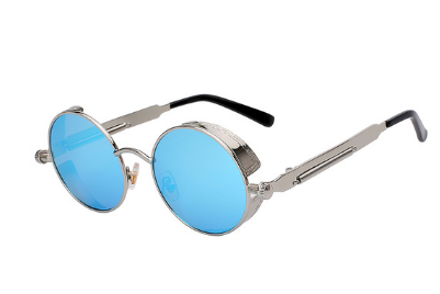 Vintage Round Metal Frame Sunglasses