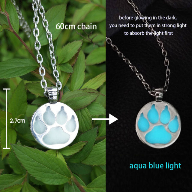 Luminous Glowing Pendant Necklace Glow In The Dark for Women Men Halloween Gift